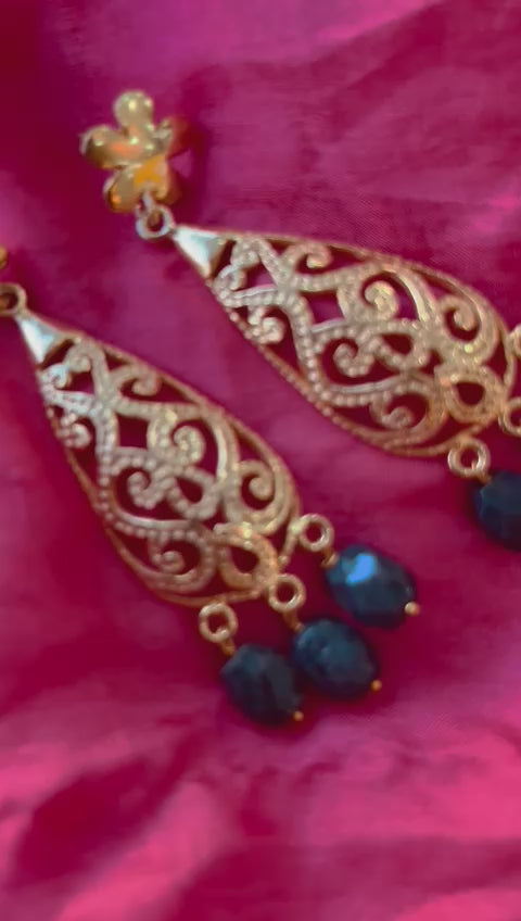 JaipurWala Natural Sapphire Gemstone Earring for Women | September birthstone sapphire