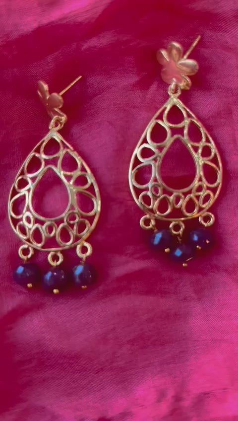 JaipurWala Natural Ruby Gemstone Earring for Women | Birthstone for july