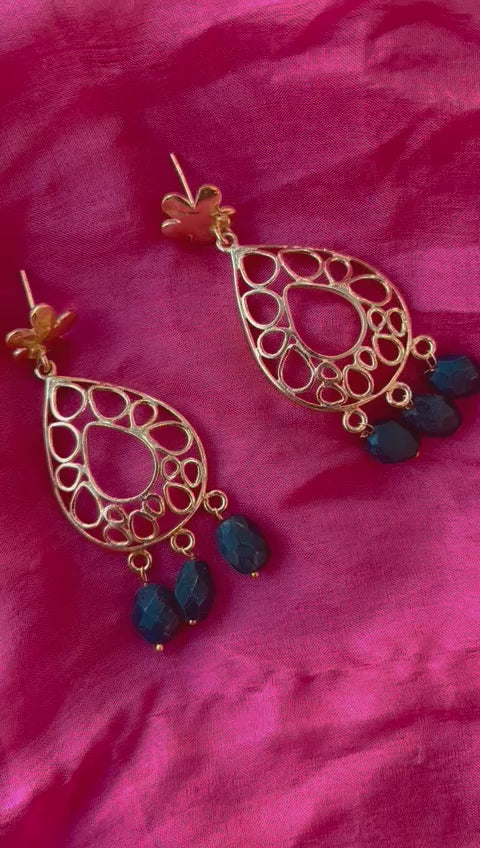 JaipurWala Natural Sapphire Gemstone Earring For Women | birthstone for September | September birthstone sapphire | Birthstone earrings for September 
