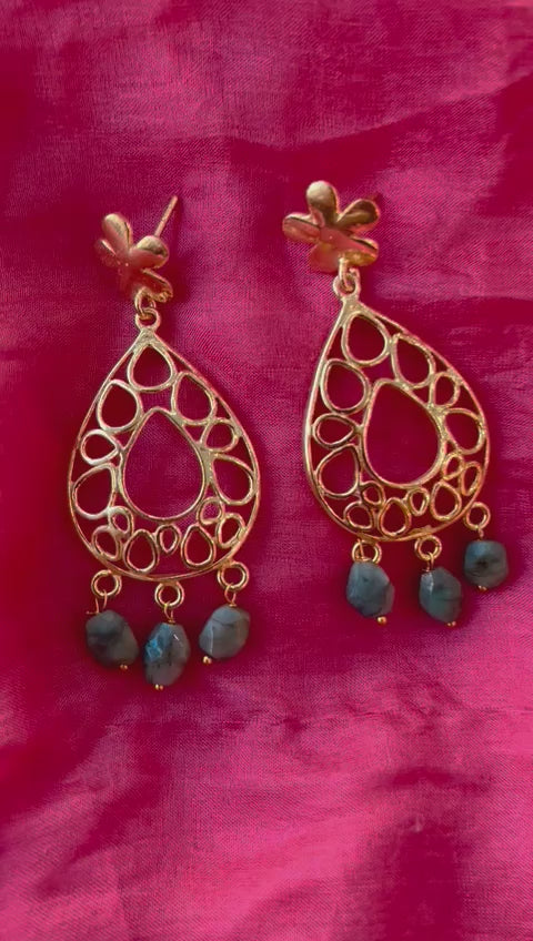 JaipurWala Natural Emerald Gemstone Earring for Women | Birthstone for May | May birth stone emerald | Emerald Earrings